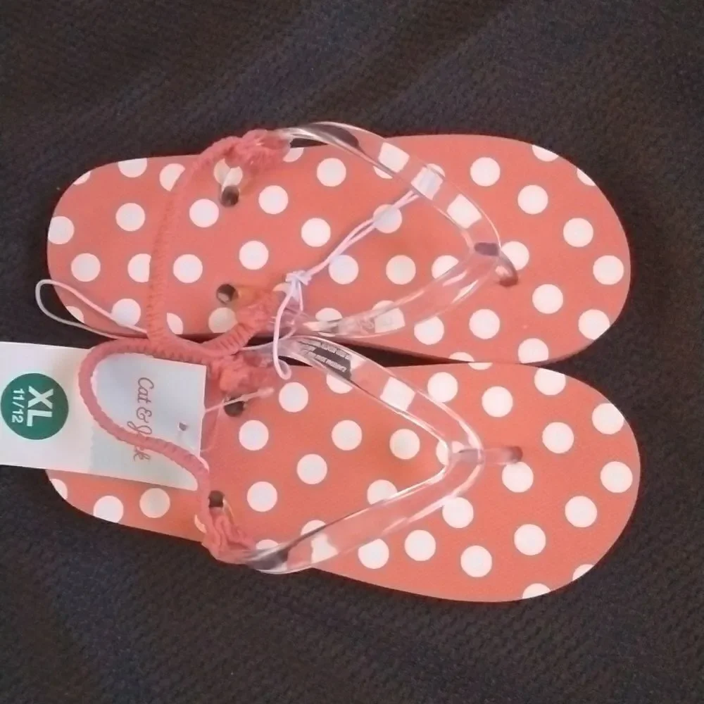 NWT C&J Flip Flops Toddler Sz11-12